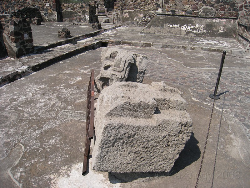 Mexico Pyramids - Mexico City 2009 0295.jpg - A trip to the Teotihuacan area of Mexico to visit the pyramids. A vast complex and a great climb to the top. This was followed by lunch in a cave, then a visit to the historical center of Mexico City. March 2009.